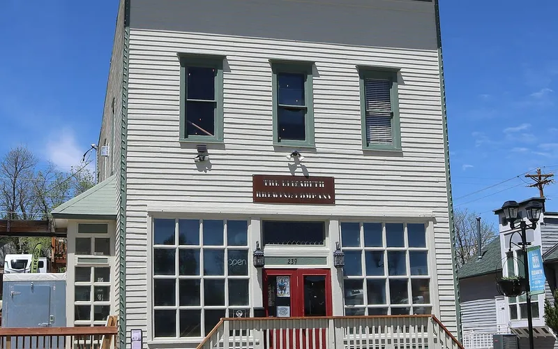 The Huber-Carlson Building on South Main Street in Elizabeth, a two-storey brick commercial building
